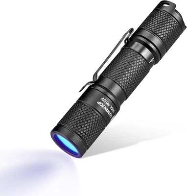 Herramienta LUMINTOP AA Linterna UV Luz Negra, 365Nm Ultravioleta Luz Negra IP68 Wa Foto 1 de 4