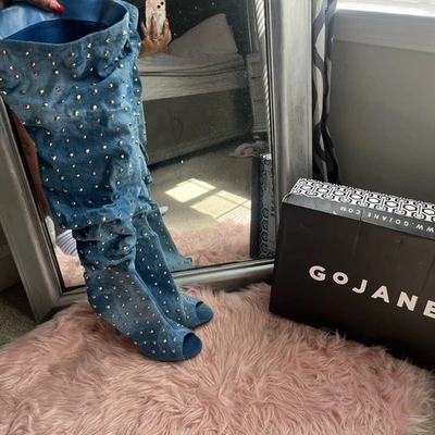 Botas vaqueras por encima de la rodilla Go Jane Foto 1 de 3