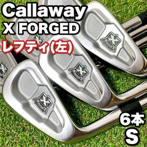 Left-Handed Callaway X FORGED Irons #5-9,Pw(6Clubs)/NSPRO950GH/Flex:Stiff - Picture 1 of 10