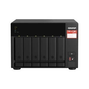 QNAP TS-673A NAS Tower Ryzen Embedded V1500B 8 GB DDR4 0 TB QNAP Turbo System Bl - Picture 1 of 1