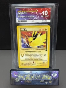 Pokemon Card Zapdos 23 Black Star Promo WOTC Promo ACE 10 GEM MINT - Picture 1 of 2