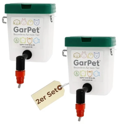 2er Set Nippeltränke Wasser Hühner Küken Hasen Tränke Trinkflasche Kaninchen - Bild 1 von 4