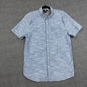 Volcom Shirt Mens Large Modern Fit Short Sleeve Button Up Chest Pocket Casual - Picture 1 of 10