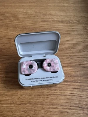 Master and Dynamic Nw07 Wireless Earbuds.  Coral - Image 1 of 4