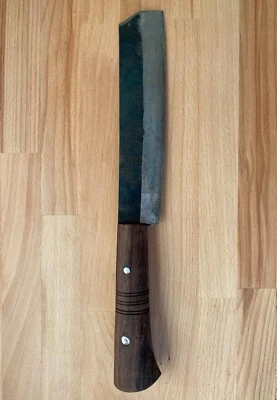 Auténtico machete indonesio hecho a mano con funda de cuero - 365 mm, de Bali Foto 1 de 4
