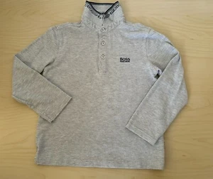 Boys HUGO BOSS Polo Shirt Long Sleeve Top Age 6 - Picture 1 of 7