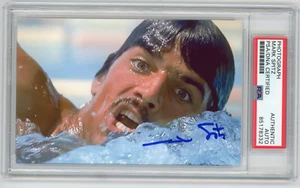 MARK SPITZ Autographed Photo (PSA/DNA) 1972 Gold Medal Oympic Swimmer Auto - Imagen 1 de 2
