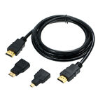 3 in 1  Cable Cord  Male to Male Wire Line + Micro  Adaptor + Mini  V6C6