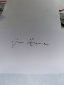 Jim Ferree Golfer Signed 3x5 index Card