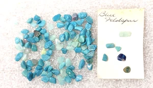 Blue Green Feldspar Polished Stones 10 Grams Jewelry Making Wholesale Lot - Picture 1 of 4