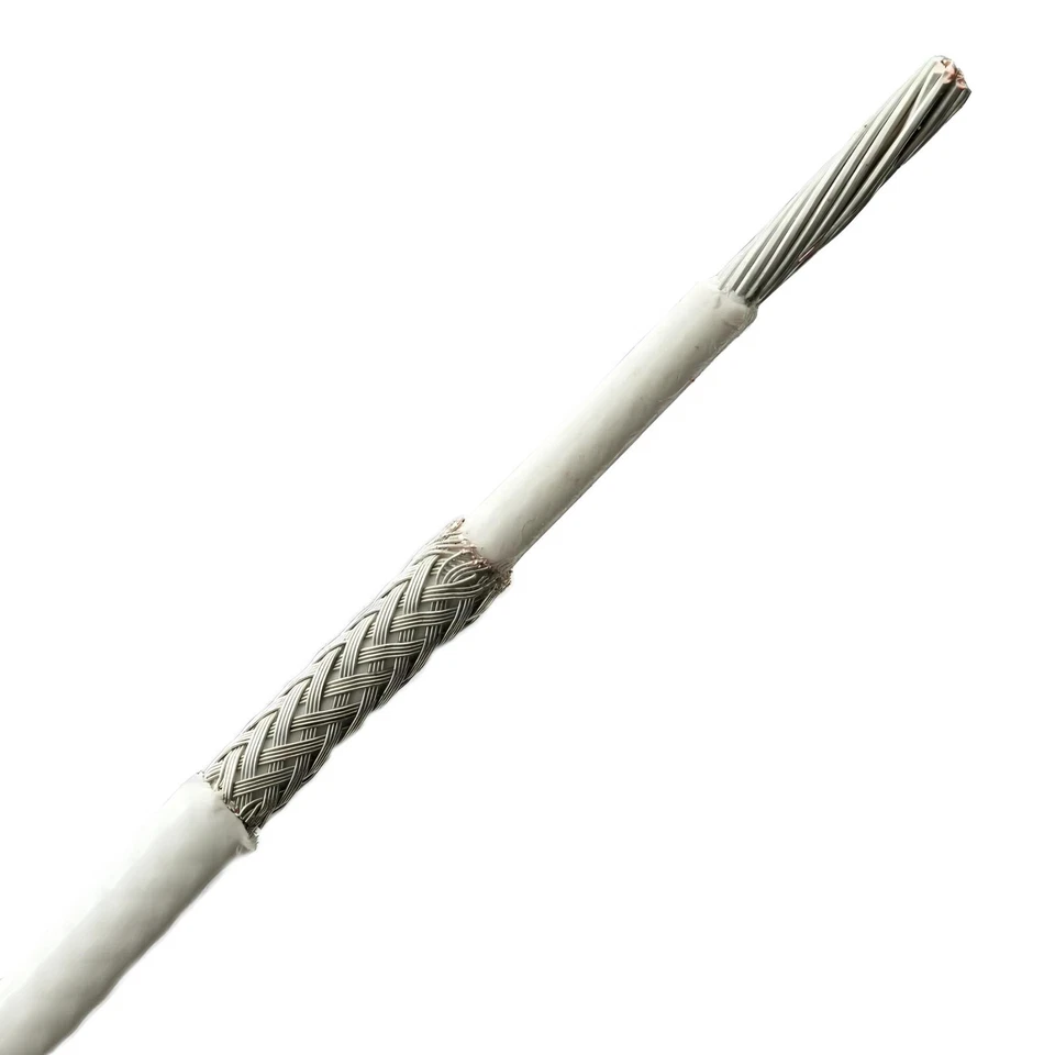 M27500-16ML1T08 16 AWG Tinned Copper Shielded Braid 150°C Mil-Spec Wire 600V - Image 1 of 1
