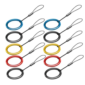 10 Pcs Phone Case Ring Buckle Detachable Chain Strap Tethers Finger Lanyard - Photo 1 sur 12