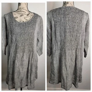 Top túnica NAMSAR para mujer S/M mini vestido mangas 3/4 bolsillos forrados por capas NUEVO - Imagen 1 de 11