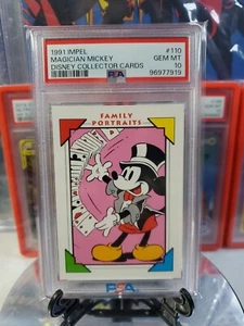 1991 IMPEL DISNEY COLLECTOR CARDS MAGICIAN MICKEY #110 PSA 10 GEM MINT - Bild 1 von 2