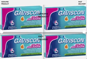 Gaviscon Dual Action Peppermint - 4 x 16 pack (64tab) - Picture 1 of 1