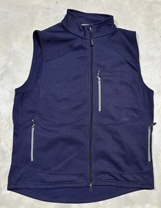 Orvis Trout Bum Fishing Outdoors 3 Pocket Full Zip Vest Mens Size Large Blue - Picture 1 of 7