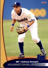 2008 Wilmington Blue Rocks Choice 23 Anthony Seratelli Edison Matawan New Jersey