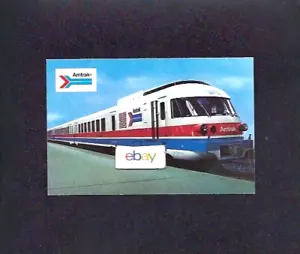 AMTRAK NATIONAL RAILROAD 1974 JET POWERED FRENCH TURBOLINER POSTCARD - Picture 1 of 1
