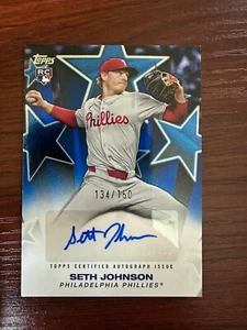 2025 Topps Series 2 Baseball Stars Auto Blue Seth Johnson #d/150 (BSA2-SJ) RC - Picture 1 of 1