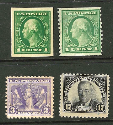 Sc #623 & Superb MOG Imperf & Coil 1 Cent Washington Etc US 63F44 - Image 1 of 3