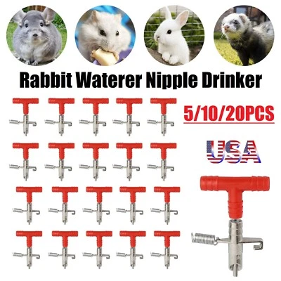 20 шт. автоматические поилки соски для воды кролика кормушки поилка поилка гвинейские хорьки мыши - Изображение 1 из 4