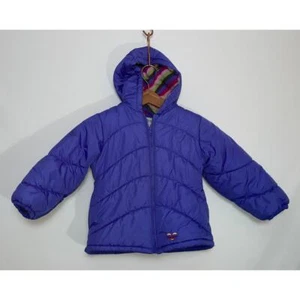 London Fog Girl's Fleece Lined Puffer Jacket - Size M (5/6) - SO Cute! - Picture 1 of 9