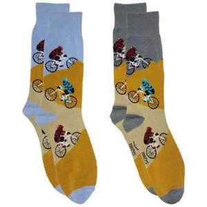 Mountain Biking Sports Singletrack Trails Bike Terrain 2 Pairs Foozys Mens Socks - Picture 1 of 5