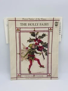 The Holly Fairy Cross Stitch Kit Cicely Mary Barker Flower Fairies Winter - Picture 1 of 5
