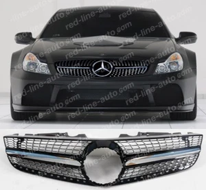 2008-12 facelift Mercedes SL R230 grille,Diamond Black Series AMG Night Edition - Picture 1 of 8