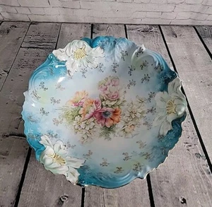 R.S. Prussia, Steeple Mold 3, Porcelain Serving Bowl Antique 1870s-80s - Picture 1 of 10
