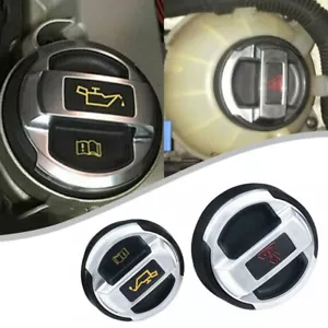 2Pcs Oil Filler Cap Retrofit Coolant Expansion Tank Lid 420103485B For Audi R8 w - Picture 1 of 8