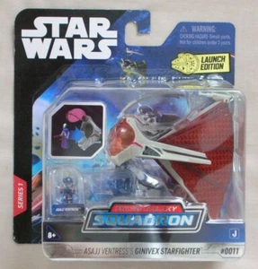 ASAJJ VENTRESS GINIVEX STARFIGHTER Micro Galaxy Squadron Series 1 NIP STAR WARS - Picture 1 of 3