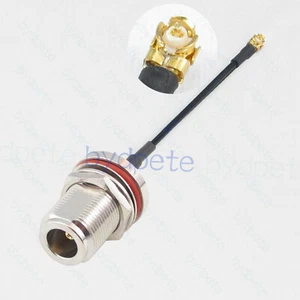 MHF SW23 Micro MS156 MS-156 to N female bulkhead Coaxial cable 50ohms SW-23 DIY - Picture 1 of 10