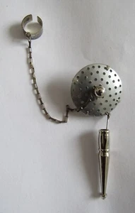 Disc Clip-On Earring with Dangle & Ear Cuff Unique - Picture 1 of 5