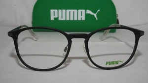 Puma New Eyeglasses Round Black Matte PU00780A 001 52 19 145 - Picture 1 of 12