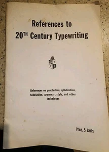 Vintage References To 20th Century Typewriting By Gertrude Lieber High School - Picture 1 of 7