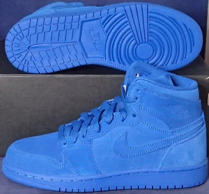 2017 Nike Air Jordan 1 Retro High Team Royal Wildleder Jugend Gr. 4,5Y (705300-404) - Bild 1 von 6