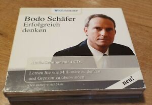 BODO SCHÄFER ERFOLGREICH DENKEN Audio Seminar 4 CDs Wie Millionäre Denken 