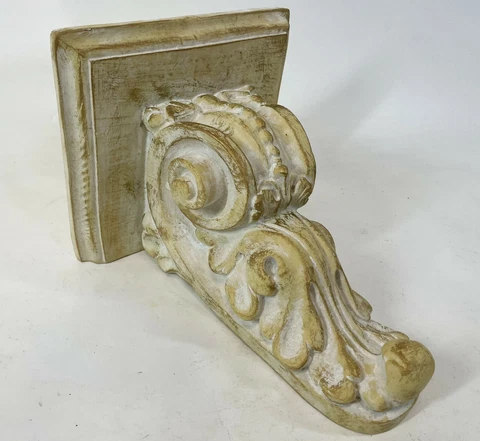 Modern 10" Plaster Ceramic China Greek Roman Style Wall Hang Sconce Clock Shelf Cover