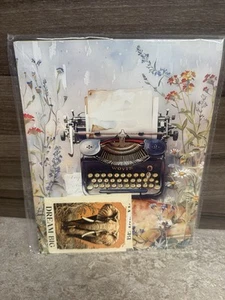 Deko Poster. Wand Zimmer Design. Home Vintage Interior Art. schreibmaschine. - Bild 1 von 3