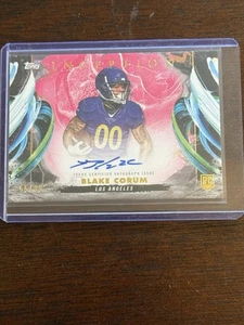 2024 Topps Inception Football PINK BLAKE CORUM ROOKIE AUTOGRAPH VARIATION #55/99 - Picture 1 of 6