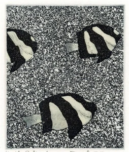 David T. Bowyer - Signed Aquatint Etching - Little Fish - 13/150 - Picture 1 of 4