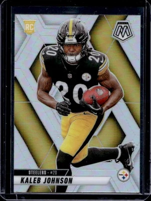 2025 Mosaic Kaleb Johnson Rookies RC Silver Rookie #315 Steelers - Image 1 of 2