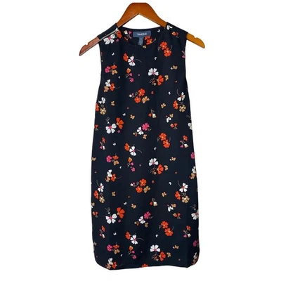 ModCloth Women's Black Floral Hearts Sleeveless Mini Dress Size Small - Image 1 of 4