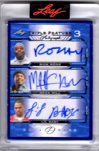 Autógrafos de triple función Leaf Decadence Pop Century 2023 Crack Blue Rick Ross - Imagen 1 de 2