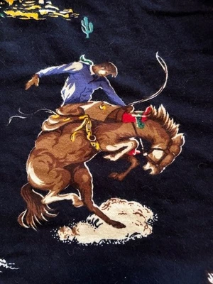 Ralph Lauren Polo Flannel Cowboy Rodeo Aztec Southwestern Western Pajama Shirt X - Image 1 of 4