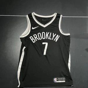 Kevin Durant #7 Nike Dri-Fit NBA Brooklyn Nets Black Swingman Jersey Size 44 - Picture 1 of 4