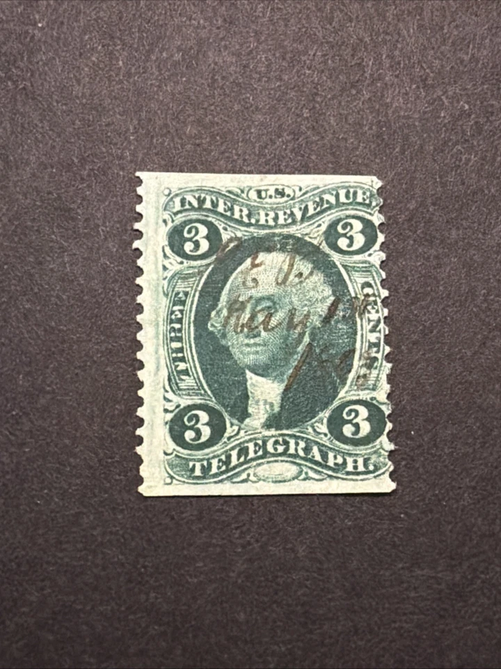 US Stamp Scott #R19b 3¢  Used Ng - Image 1 of 2