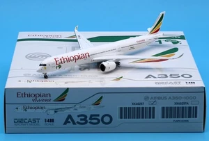 JC Wings 1:400 Ethiopian Airlines Airbus A350-1000 modellino aereo pressofuso ET-BAW - Foto 1 di 13