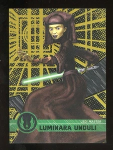 LUMINARA UNDULI 2015 Topps Star Wars High Tek GOLD Parallel SP /50 - Picture 1 of 1